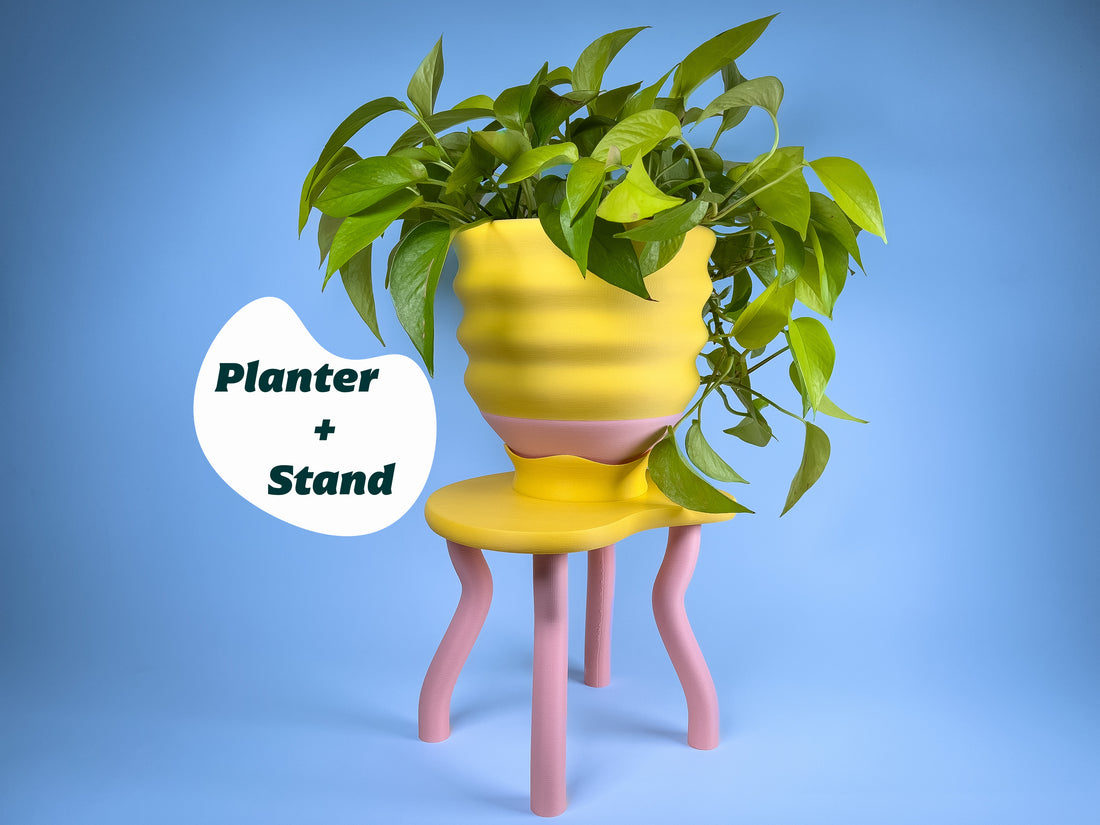 yellow plant pot with stand Saddle Up Gift Set